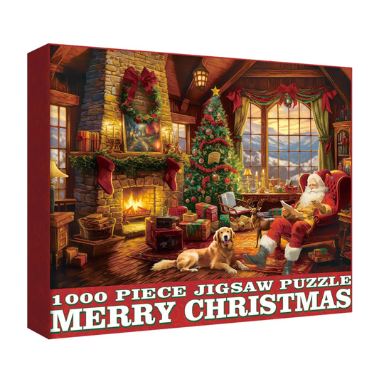 Christmas Cozy Cabin Puzzle- 1000 Piece